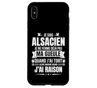 Fierté Alsacienne Humour Région Alsace Cadeau Vrais Alsacien Coque pour iPhone XS Max