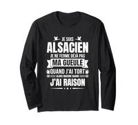Fierté Alsacienne Humour Région Alsace Cadeau Vrais Alsacien Manche Longue