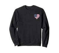 Fierté Américaine le 4 Juillet un Petit Drapeau Américain Sweatshirt