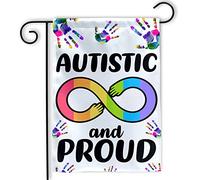 Fierté Autiste Et Acceptation De L'Autisme Bannière Cour 30X45Cm Drapeaux Double Face Éclatantes Drapeaux De Jardin Pour Fêtes Ferme Dortoirs