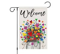 Fierté Bienvenue À La Communauté Rainbow Lgbtq Progrès Égalité Gay Lesbienne Bisexuelle Transgenre Drapeau 30X45Cm Bannières Double Face Résistant Bannière Cour Pour Fêtes Ferme Vacances
