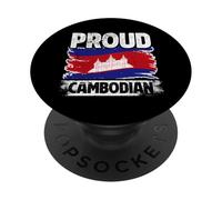 Fierté Cambodge Fière Cambodgienne PopSockets PopGrip Adhésif
