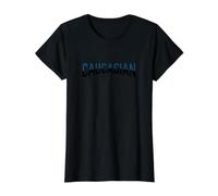 Fierté Caucasienne Texte Varsity Montagnes du Caucase Kavkaz T-Shirt Graphique avec Valeur, Femme, Noir, M