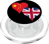 Fierté Chinoise Britannique Un Drapeau Chine Royaume-Uni PopSockets PopGrip pour MagSafe