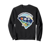 Fierté de Caroline du Sud : Silhouette et Palmier Sweatshirt