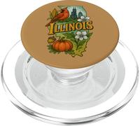 fierté de l'État de l'Illinois PopSockets PopGrip pour MagSafe