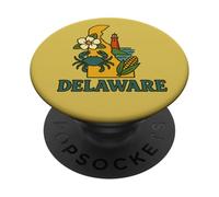 Fierté de l'État du Delaware PopSockets PopGrip Adhésif