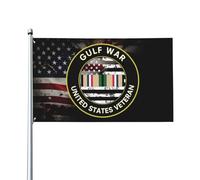 Fierté Des Anciens Combattants De La Guerre Du Golfe, Ruban De Service Du Golfe, États-Unis Drapeau De Cour Imprimé Drapeau De Festival Résistant Décoration Bannière 90X150Cm Pour Dortoirs