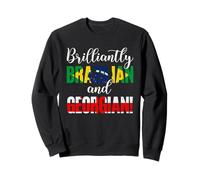 Fierté des nationalités Mixtes brésiliennes et géorgiennes brillamment Sweatshirt