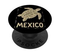 Fierté des Tortues de mer du Mexique | Aztec Maya - Vintage Grunge PopSockets PopGrip Adhésif