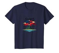 Fierté Dominicaine : Célébration Patriotique de l'île paradisiaque T-Shirt, Enfant, Bleu Marine, 2 Ans