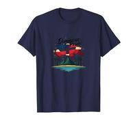 Fierté Dominicaine : Célébration Patriotique de l'île paradisiaque T-Shirt, Homme, Bleu Marine, 6XL