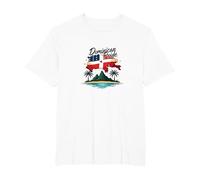 Fierté Dominicaine : Célébration Patriotique de l'île paradisiaque T-Shirt, Homme Grandes Tailles, Blanc, 3X Tall