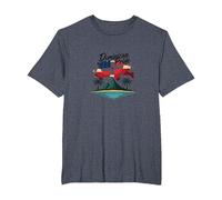 Fierté Dominicaine : Célébration Patriotique de l'île paradisiaque T-Shirt, Homme Grandes Tailles, Bleu Chiné, 6X Tall