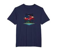 Fierté Dominicaine : Célébration Patriotique de l'île paradisiaque T-Shirt, Homme Grandes Tailles, Bleu Marine, 3X Tall