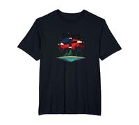 Fierté Dominicaine : Célébration Patriotique de l'île paradisiaque T-Shirt, Homme Grandes Tailles, Noir, 6X Tall