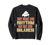 Fierté du Blues et Rythme Message Musical Sweatshirt