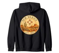 Fierté du Nouveau-Mexique avec Un Design Vintage Sweat à Capuche