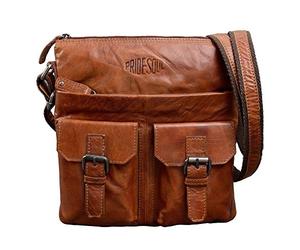 Fierté et âme Petit sac Lilly sac postal, 28 cm, 2 L, Cognac
