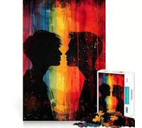 Fierté et Amour des Hommes Puzzle de 1000 pièces pour Adolescents Jeu de réflexion et d'entraînement cérébral Atelier d'écriture et de détente Cadeau attentionné 38x26cm
