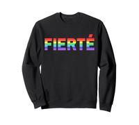 Fierté française LGBTQ+ - Grandes Lettres Arc-en-Ciel Sweatshirt