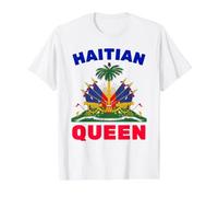 Fierté haïtienne pour Haïti Jour du Drapeau haïtien Reine Haïtienne Femmes T-Shirt Graphique avec Valeur