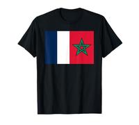 Fierté Simple Franco Marocain Drapeau France Maroc T-Shirt