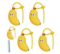 Fierudeng 4 Pièces Étui De Brosse À Dents Banane, Housse pour Tête De Brosse À Dents, Jolie Protection Banane pour Garder Propre Et Hygiénique, Voyages, Adultes, Vacances