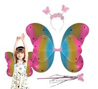 Fierudeng Ailes de Fée pour - Bagette à Cheveux Papillon | Cerceau À Cheveux Avec Ailes De Fée Pour Filles En Bas Âge Et Accessoire De Costume Pour Jeux De Déguisement Des