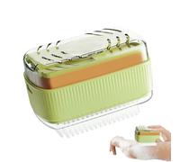 Fierudeng Boîte à Savon - Boîte à Savon à Lessive avec Rouleau - Solution de Nettoyage avec Égouttoir pour Voyage Camping Maison