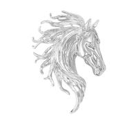 Fierudeng Broches Pour Les Femmes,Design Amusant De Tête De Cheval | Broches Animales Et Épingle À Robe,Pour Hommes Femmes Garçons Jeunes Adolescents Époux Épouse Fils Fille Famille Et Amis