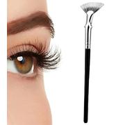Fierudeng Brosse à cils en forme d'éventail pliable à 120 ° avec poils à double couche pour le maquillage des cils