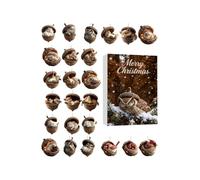 Fierudeng Calendrier De Compte À Rebours De Décorations De - Fêtes D'Hiver Design 2D Plat - Calendrier Suspendu À Thème Animal Pour Compte À Rebours,Pour Arbre Fenêtre Mur Porte Famille Adultes