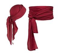 Fierudeng Costume de Pirate Femme | Ensemble de Chapeau Pirate - Bandeau écharpe ceinture de cosplay pour fêtes déguisées, jeu de rôle, pour femmes et hommes, médiéval renaissance