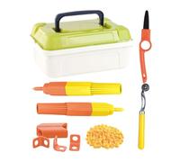 Fierudeng Couteau À Découper Le Carton pour,148 Pièces de Fournitures de Construction Crantées Sécuritaires et Éducatives,Outils de Découpe en Carton pour Jeunes | pour Garçons Jeux à la Maison École