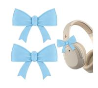Fierudeng Décorations Noeud pour Casque Audio,Accessoires pour Casques et Écouteurs - Décorations Mignonnes pour Casque - pour Filles Femmes Étudiantes Streamers au Quotidien Travail Études Streaming