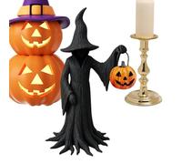 Fierudeng Figurines de sorcières d'Halloween - Figurines et statues en résine - Objet de collection festif - Décoration rétro - Décoration de bureau pour salon, table de cuisine, chambre à coucher