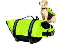 Fierudeng Gilets De Sauvetage Canin pour La Baignade,Gilet De Sécurité pour La Nage des Chiots - Nageur Adjustable pour Chien Taille S M L Activités Nautiques Lac Plage Quai Extérieur Kayak