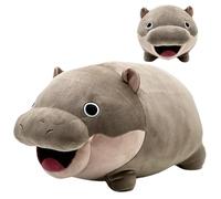 Fierudeng Hippo - Peluche - Dessin animé - Figurines décoratives douces pour salon, chambre à coucher, voiture, maison, Saint-Valentin, Noël, Halloween