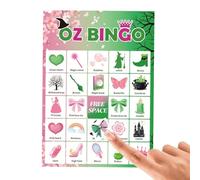 Fierudeng Jeu De Cartes Bingo Sorcière,Bingo À Thème Sorcière Halloween | Jeu Interactif pour Famille École Voyage Rassemblements Intérieur Extérieur Lieux