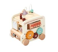 Fierudeng Jouet éducatif, bus éducatif 5 en 1 pour lui, Xylophone Puzzle Jeux pour l'éducation précoce Jardin d' École Développement cognitif