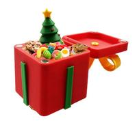 Fierudeng Jouets à farces | Boîtes de rangement à farces avec sapin de Noël à l'intérieur | Figurines amusantes pour appartement, entrée, intérieur, chambre à coucher, salon, cheminée, bar, coiffeuse