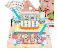 Fierudeng Labyrinthe Magnétique Couleurs et Nombres,Jeu Éducatif en Bois d'Association | Jeu de Puzzle Interactif,pour Maison École Salle de Jeux Garçons Filles Famille Activités de Groupe