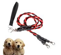 Fierudeng Laisse pour Chien | Longue Laisse Double Mèche à Forte Traction - Confortable Robuste Et pour Promenades Au Parc Plage Traction Extérieure Sécurité Améliorée Et Dressage