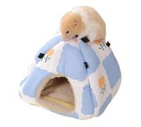 Fierudeng Lit pour Hamster - Nid en Forme De Dôme Chaud Et Partiellement Fermé | Hamac Accrochable Respirant Lit Anti-dérapant pour Souris - pour Chinchilla Petit Animal Furet Souris Oiseau Maison