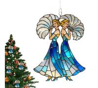 Fierudeng Ornement de fraternité | Article de décoration d'amitié en acrylique 2D | Décoration d'amitié de Noël, pour jardin d'hiver, intérieur, fête de vacances, maison, chambre, dortoir, appartement