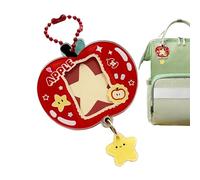 Fierudeng Porte-Clés Avec Cadre Photo - Mignon En Acrylique Commémoratif Et Tendance | Support D'insertion De Photo Pour Porte-Clés | pour Voyage Quotidien Navette Fête Concert Festival Carte Badge