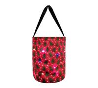 Fierudeng Seau d'Halloween à LED, sac LED pour bonbons ou friandises - Seau à friandises réutilisable polyvalent | à polyvalent réutilisable, sacs de fête à bonbons, fournitures de