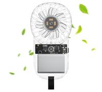 Fierudeng Ventilateur De Poche,Ventilateur Portatif de Poche Petit | Rafraîchisseur d'Air 3 Vitesses Silencieux Gadget avec Éclairage d'Ambiance sur Batterie pour Maison Vacances