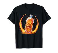 Fiery Meltdown Bouteille de Sauce piquante en colère Motif Monstre T-Shirt